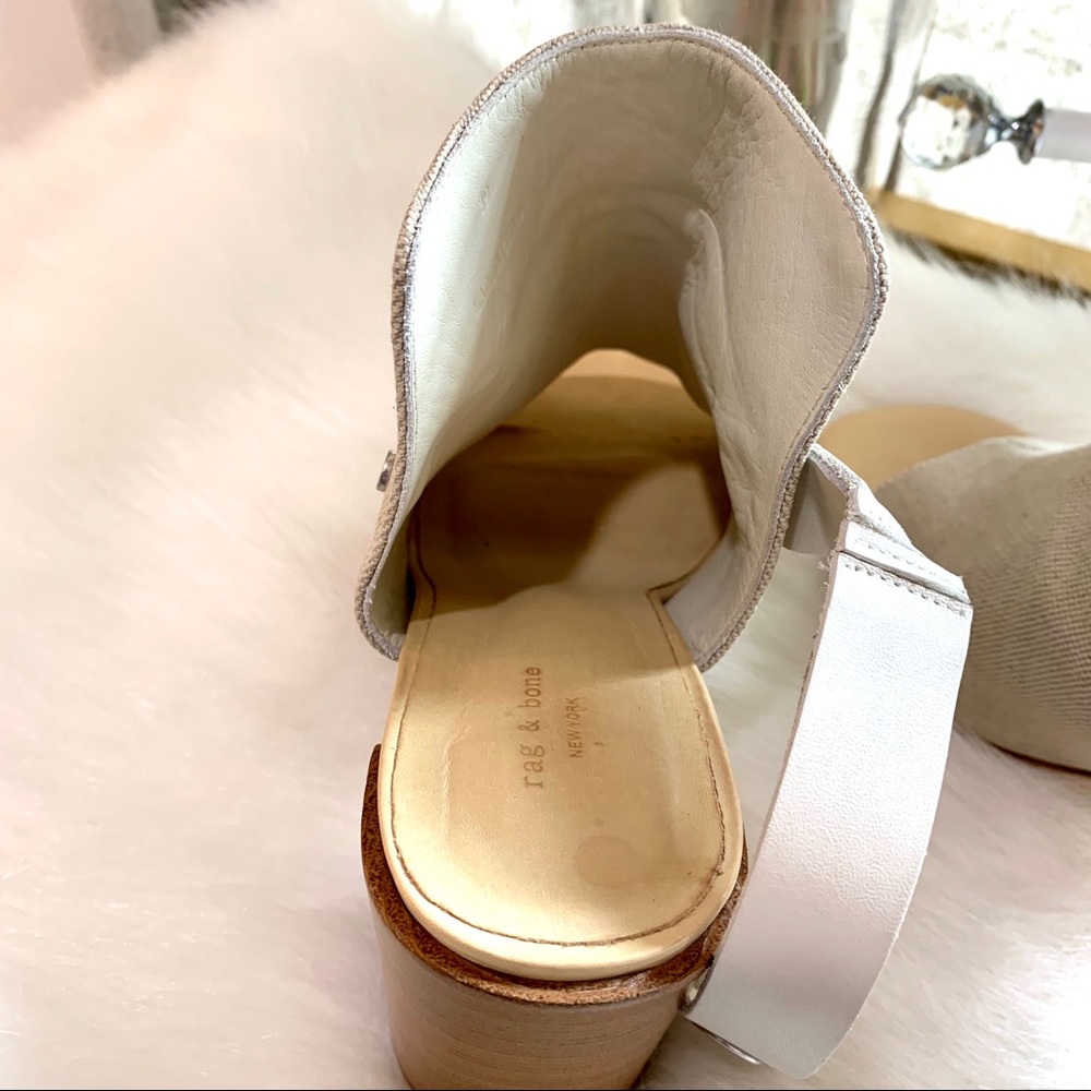 RAG & BONE LEIGH NATURAL OPEN TOE SANDALS SIZE 9 - Picture 9 of 16